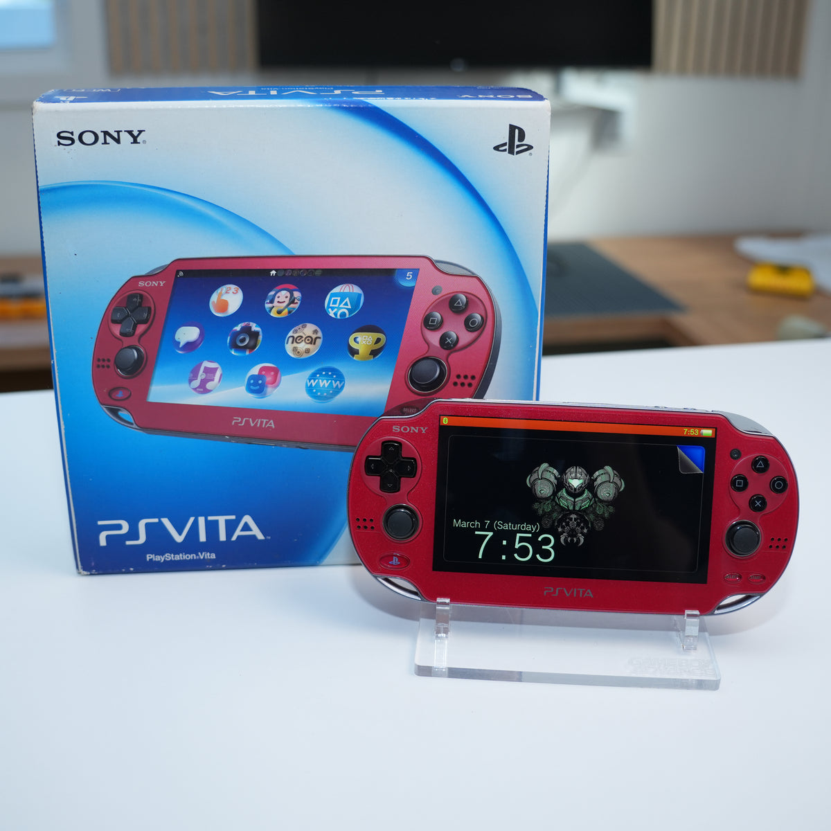 OLED PS VITA | Cosmic Red | MODDED w/ 128gb SD Card – JAYBOYMODZ
