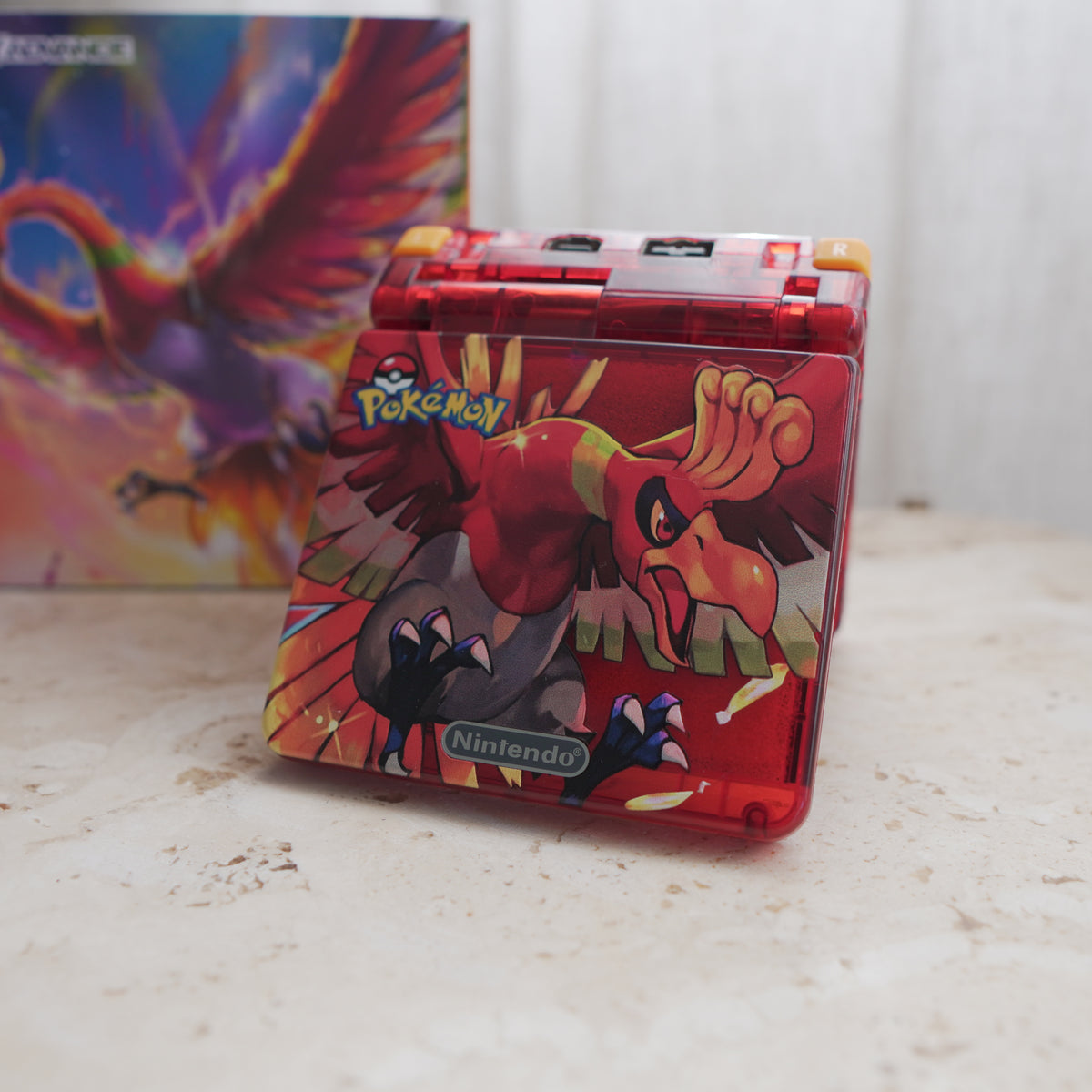 NEW HO-OH Themed GBA SP IPS Screen Mod w/Box! – JAYBOYMODZ