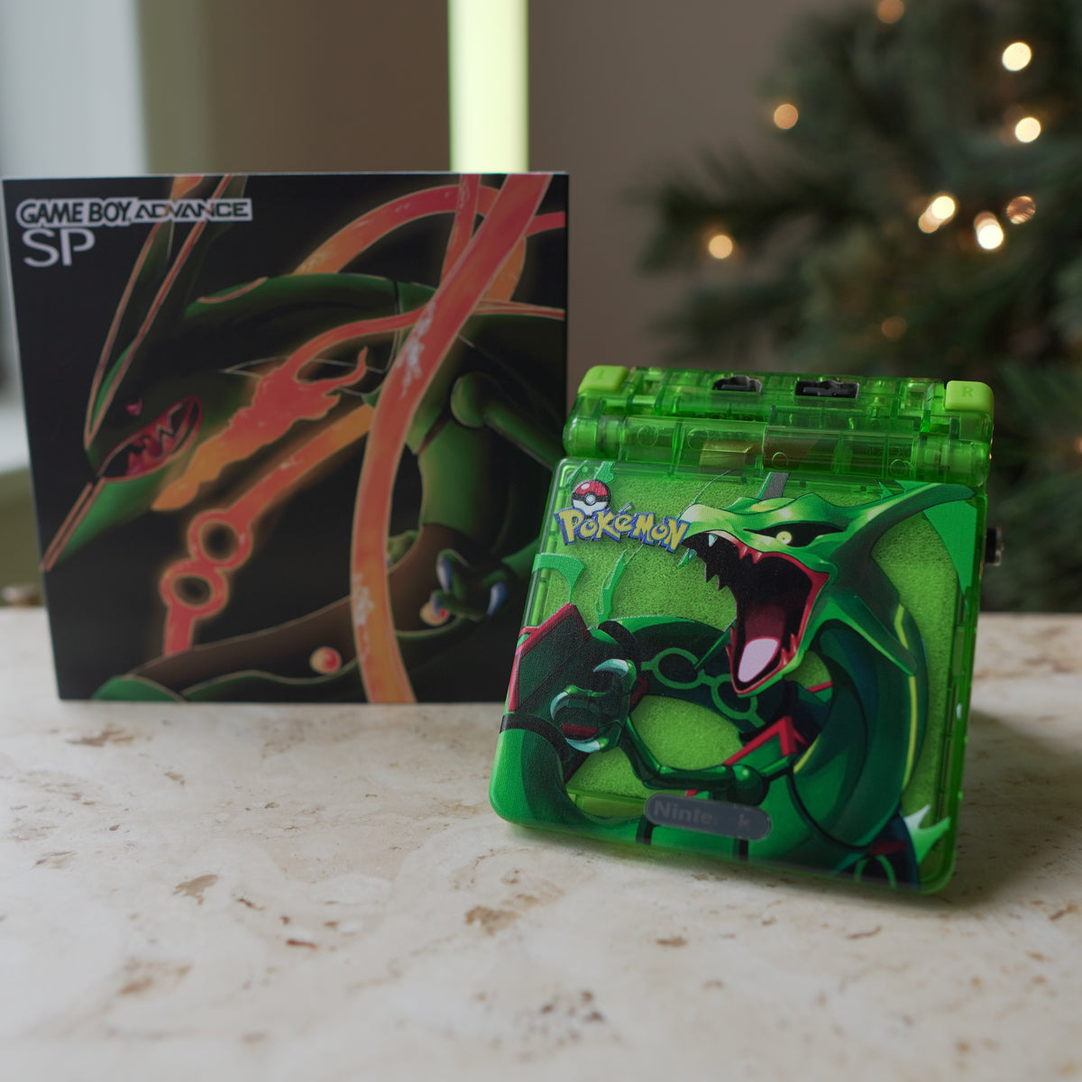 NEW RAYQUAZA Themed GBA SP IPS Screen Mod w/Box! – JAYBOYMODZ