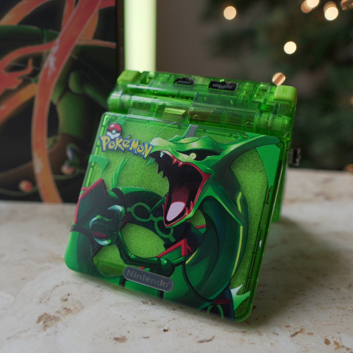 NEW RAYQUAZA Themed GBA SP IPS Screen Mod w/Box! – JAYBOYMODZ
