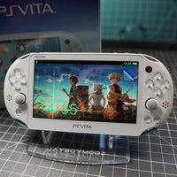 2k PS VITA | White and Blue | MODDED w/ 128gb SD Card