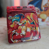 NEW CHARIZARD Themed GBA SP IPS Screen Mod w/Box!
