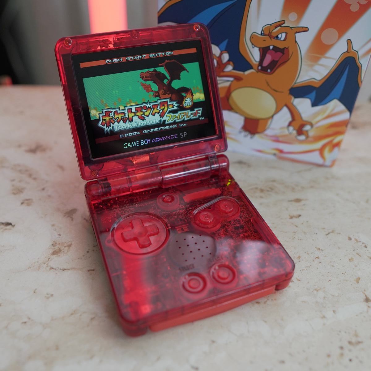 Pokemon Gba Shell Ips Gba Sp Transparent Shell NEW CHARIZARD