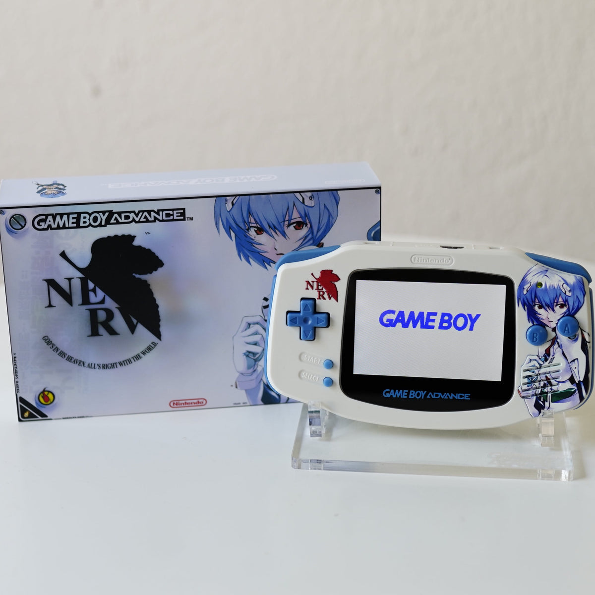 NEW EVA-NERV Evangelion Themed GBA IPS Screen Mod w/Box! – JAYBOYMODZ