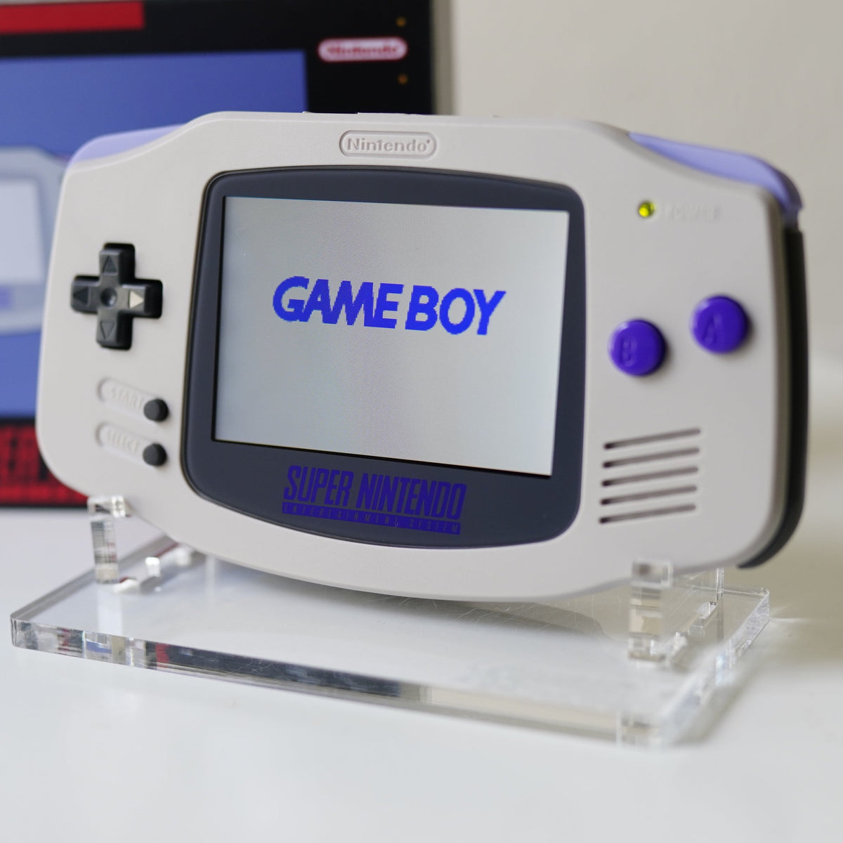 NEW SNES Themed GBA IPS Screen Mod w/Box! – JAYBOYMODZ