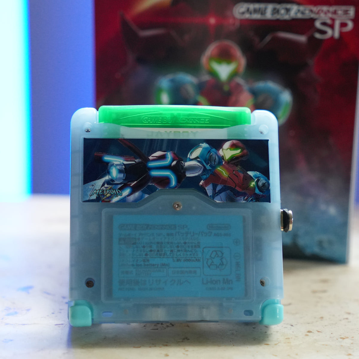 NEW METROID Themed GBA SP IPS Screen Mod w/Box! – JAYBOYMODZ