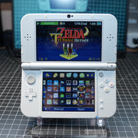 3DS XL! | White| MODDED w/ 128gb SD card IPS Top Screen!