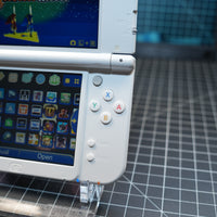 3DS XL! | White| MODDED w/ 128gb SD card IPS Top Screen!