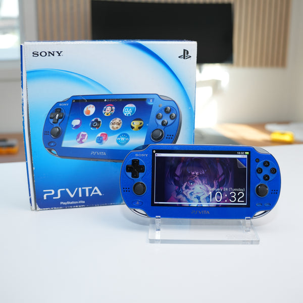 OLED PS VITA | Sapphire Blue | MODDED w/ 128gb SD Card