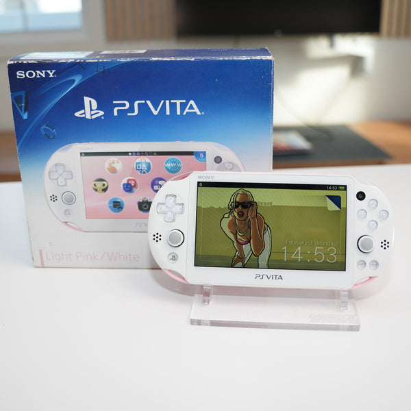 2k PS VITA |  White & Pink | MODDED w/ 128gb SD Card