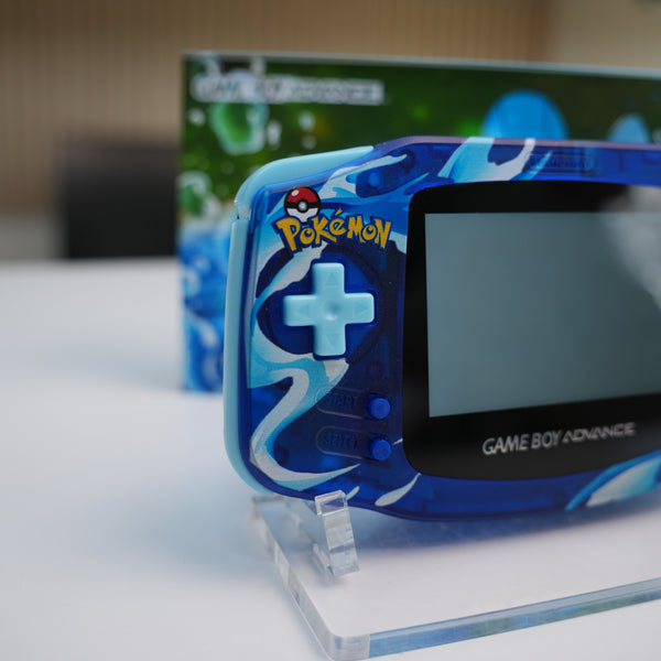 NEW Mudkip Themed GBA IPS Screen Mod W Box JAYBOYMODZ New mudkip themed gba ips screen mod w box jayboymodz