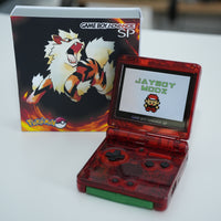 NEW ARCANINE Themed GBA SP IPS Screen Mod w/Box!