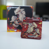NEW ARCANINE Themed GBA SP IPS Screen Mod w/Box!