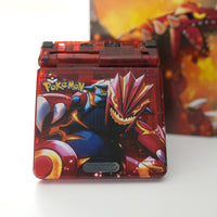 NEW GROUDON Themed GBA SP IPS Screen Mod w/Box!