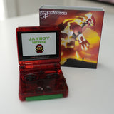 NEW GROUDON Themed GBA SP IPS Screen Mod w/Box!