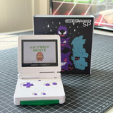 NEW GHOST Themed GBA SP IPS Screen Mod w/Box!