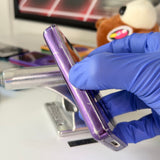 iPod 5.5th Gen Video - Clear Purple Distressed 256GB (Thick)