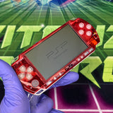 PSP 2000 | CLEAR RED  | MODDED w/128gb SD Card