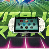 2k PS VITA | White and Blue | MODDED w/ 256gb SD Card  USBc Modded