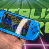 PSP 3000 | Blue | MODDED w/128gb SD Card