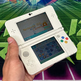 3DS! | White Stars | MODDED w/ 128gb SD card