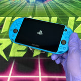 2k PS VITA | Blue | MODDED w/ 128gb SD Card