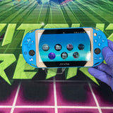 2k PS VITA | Blue | MODDED w/ 128gb SD Card