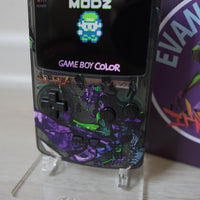 NEW EVANGELION Themed GBC with Q5 Light up Logo  IPS Screen Mod w/Box!