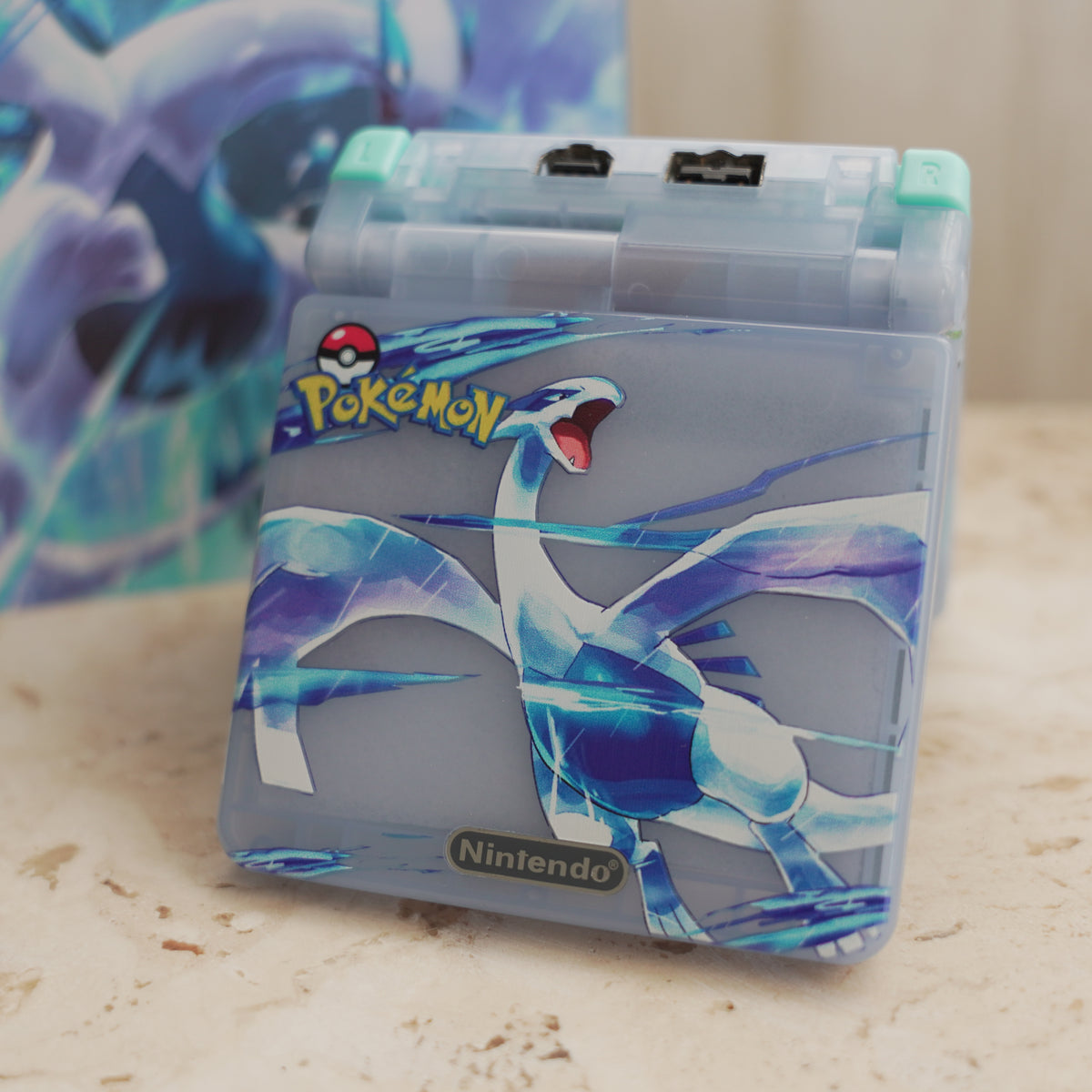 NEW LUGIA Themed GBA SP IPS Screen Mod w/Box! – JAYBOYMODZ