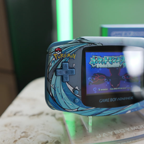 Blastoise Gba Shell NEW BLASTOISE Themed GBA IPS Screen Mod w/Box! – JAYBOYMODZ