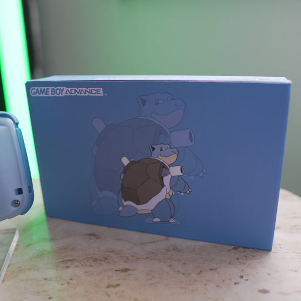 Blastoise Gba Shell NEW BLASTOISE Themed GBA IPS Screen Mod w/Box! – JAYBOYMODZ