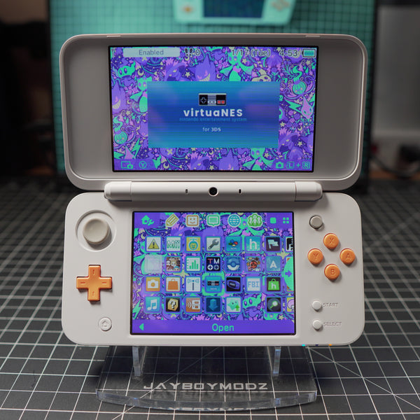 2DS XL! | White and Orange| MODDED w/ 128gb SD card – JAYBOYMODZ