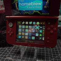 3DS XL! | RED | MODDED w/ 128gb SD card IPS Top Screen!