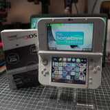 3DS XL! | White | MODDED w/ 128gb SD card