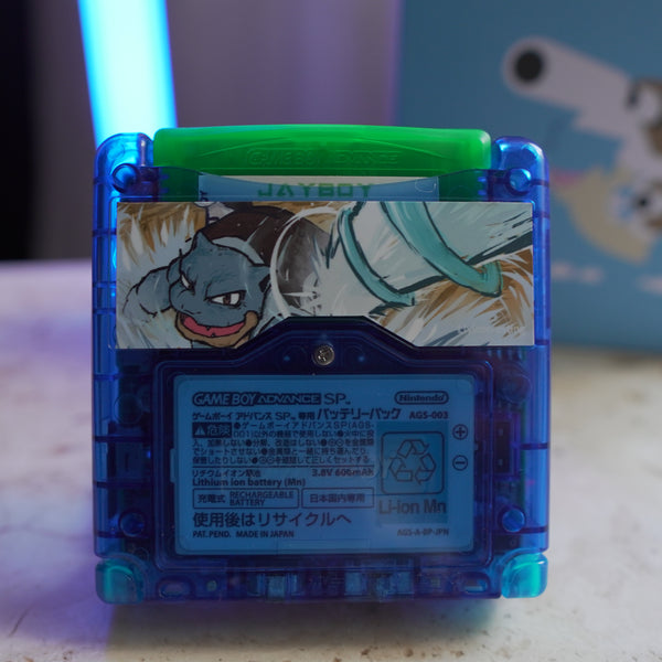 Blastoise Gba Shell NEW BLASTOISE Themed GBA SP IPS Screen Mod w/Box! – JAYBOYMODZ