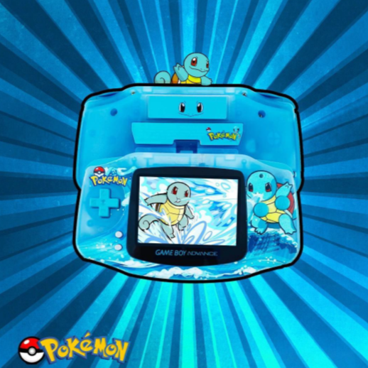 NEW Squirtle Themed GBA IPS Screen Mod w/Box!