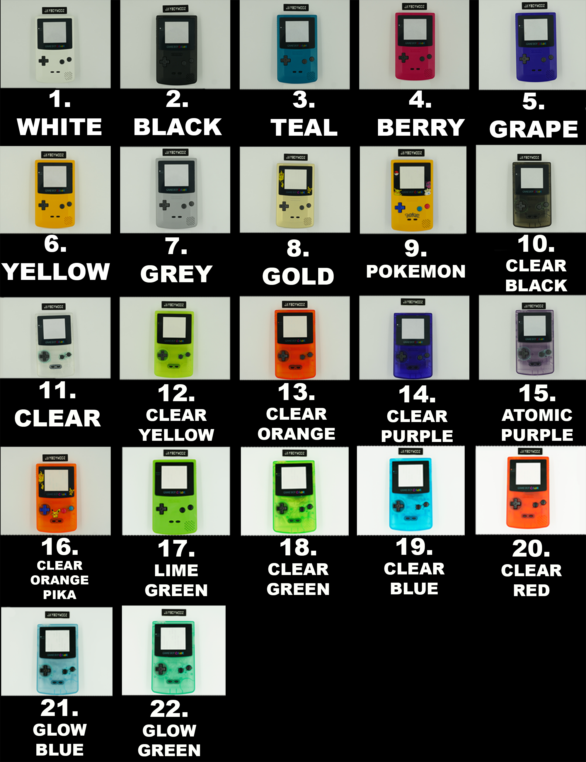 Gbc Shell GBC Shells – JAYBOYMODZ
